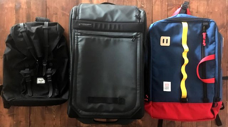 چمدان و کوله پشتی مناسب