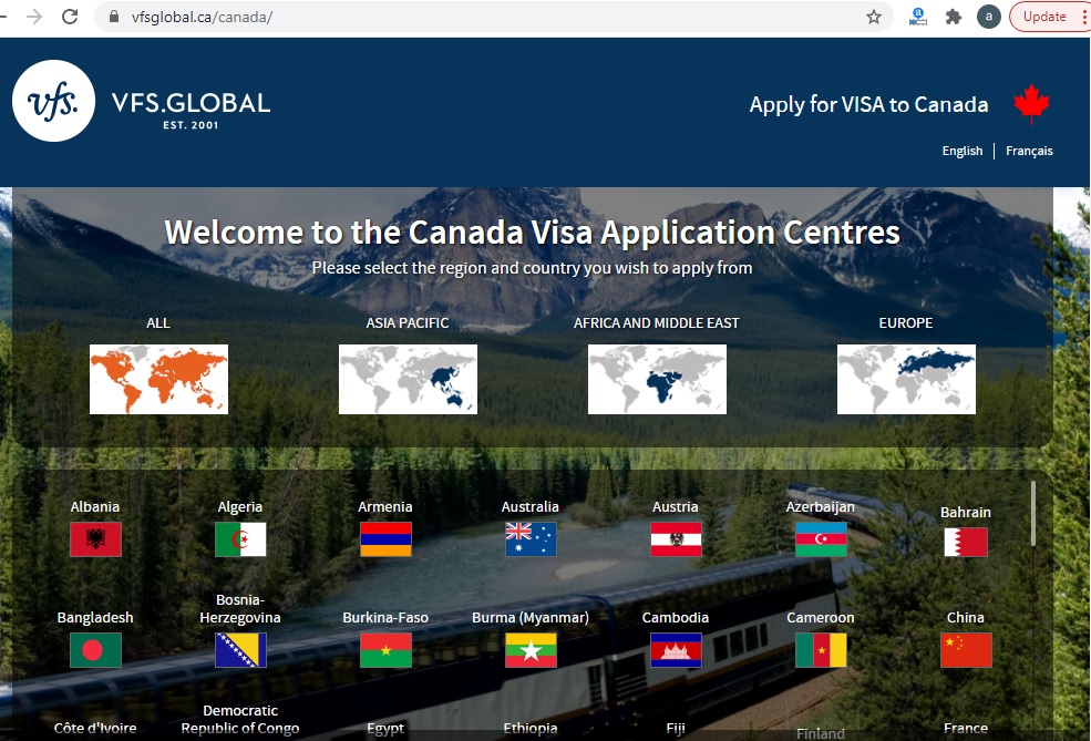 سایت سفارت کانادا در تهران